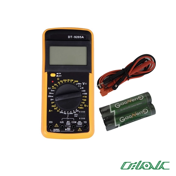 مولتی متر (اهمتر) دیجیتال مدل DT-9205A