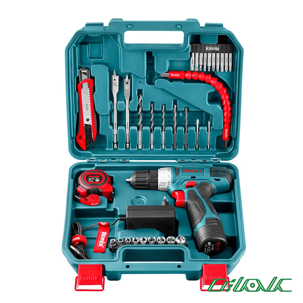 کیت دریل شارژی رونیکس مدل RS-8013 (35 پارچه)