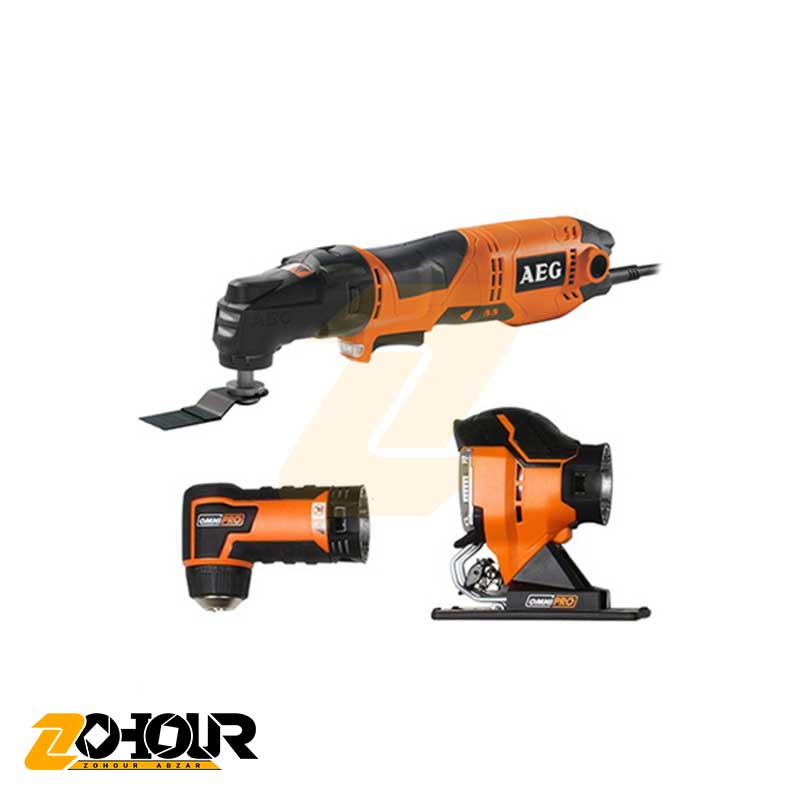 ابزار چند کاره برقی آاگ مدل AEG OMNI300-KIT4