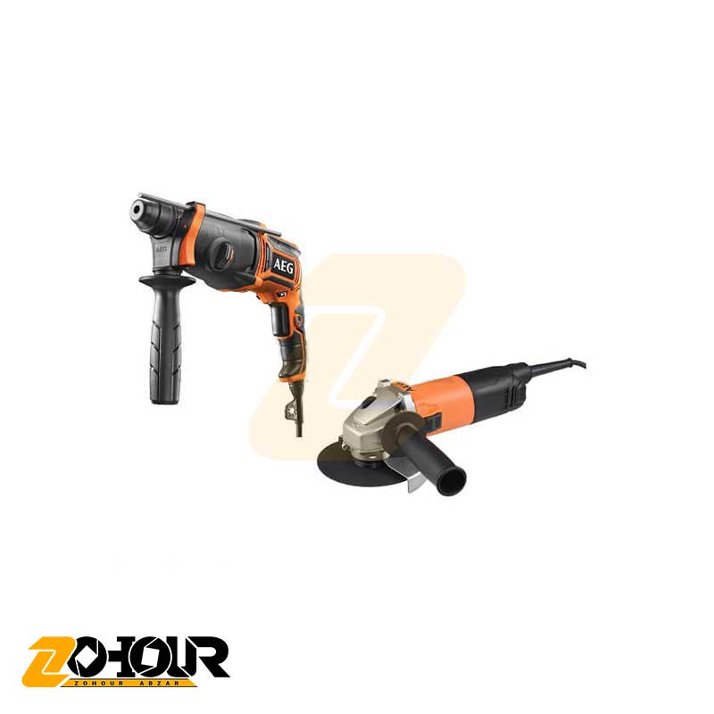 کیت بتن کن و مینی فرز آاگ مدل AEG KH24IE+WS8-115+3BITS