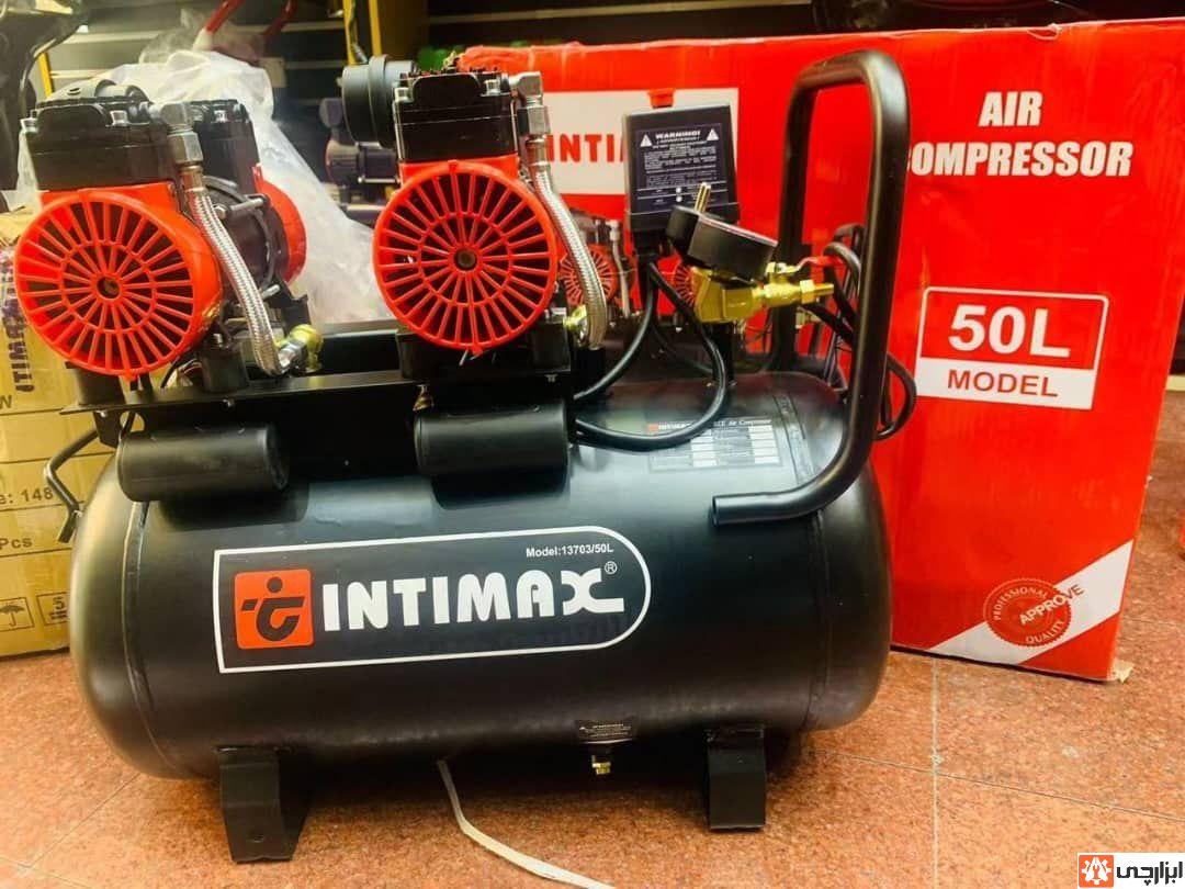 کمپرسور باد سایلنت 50L اینتیمکس (2 موتوره 50 لیتری)