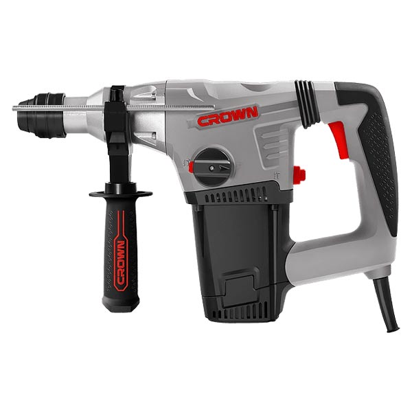 دریل بتن کن 28 میلی متری 850 وات 4 شیار 4.2 ژول با قلم و مته کرون مدل CT18114