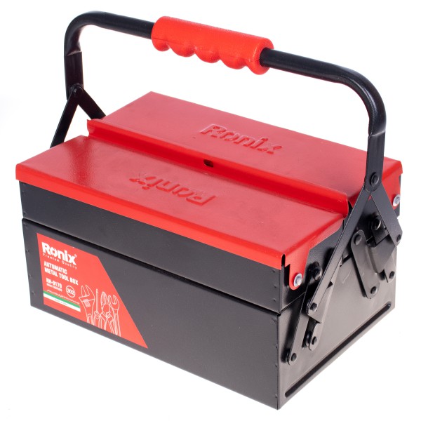 جعبه ابزار فلزی RH-9170 رونیکس (اتوماتیک 30 سانت 2 طبقه)