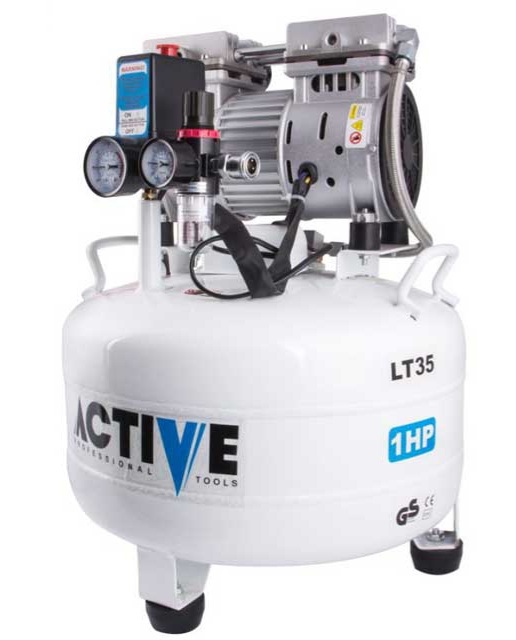 کمپرسور باد مدل AC-1335SP اکتیو (0.75 اسب بخار،دو سیلندر،35 لیتری)