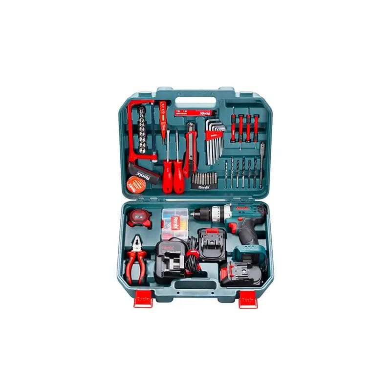 کیت دریل شارژی چکشی RS-8620 رونیکس (53 پارچه)