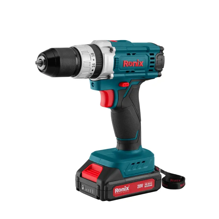 کیت دریل چکشی شارژی رونیکس 20 ولت 53 پارچه مدل RS-8619