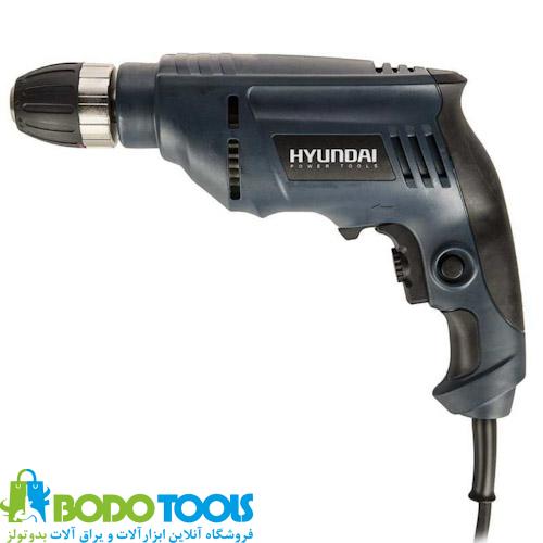 دریل 10 میلیمتر اتومات تک سرعته 450 وات هیوندای مدل HP450A-ED