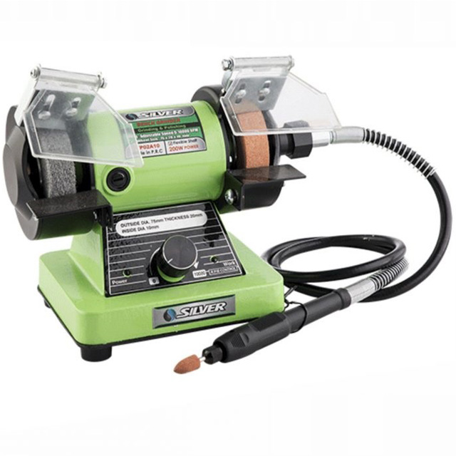 چرخ سنباده رومیزی7.5 سیلور 200وات مدلGTBN200W