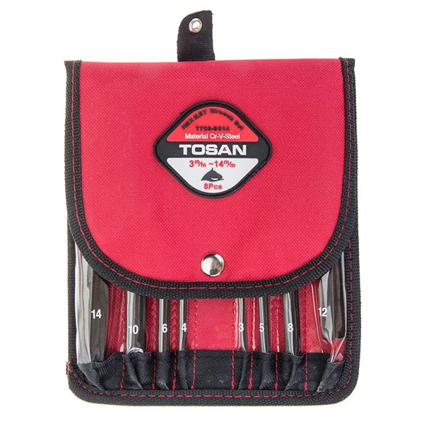 ست 8 عددی آچار آلن شش پر کوتاه توسن مدل T726-B314