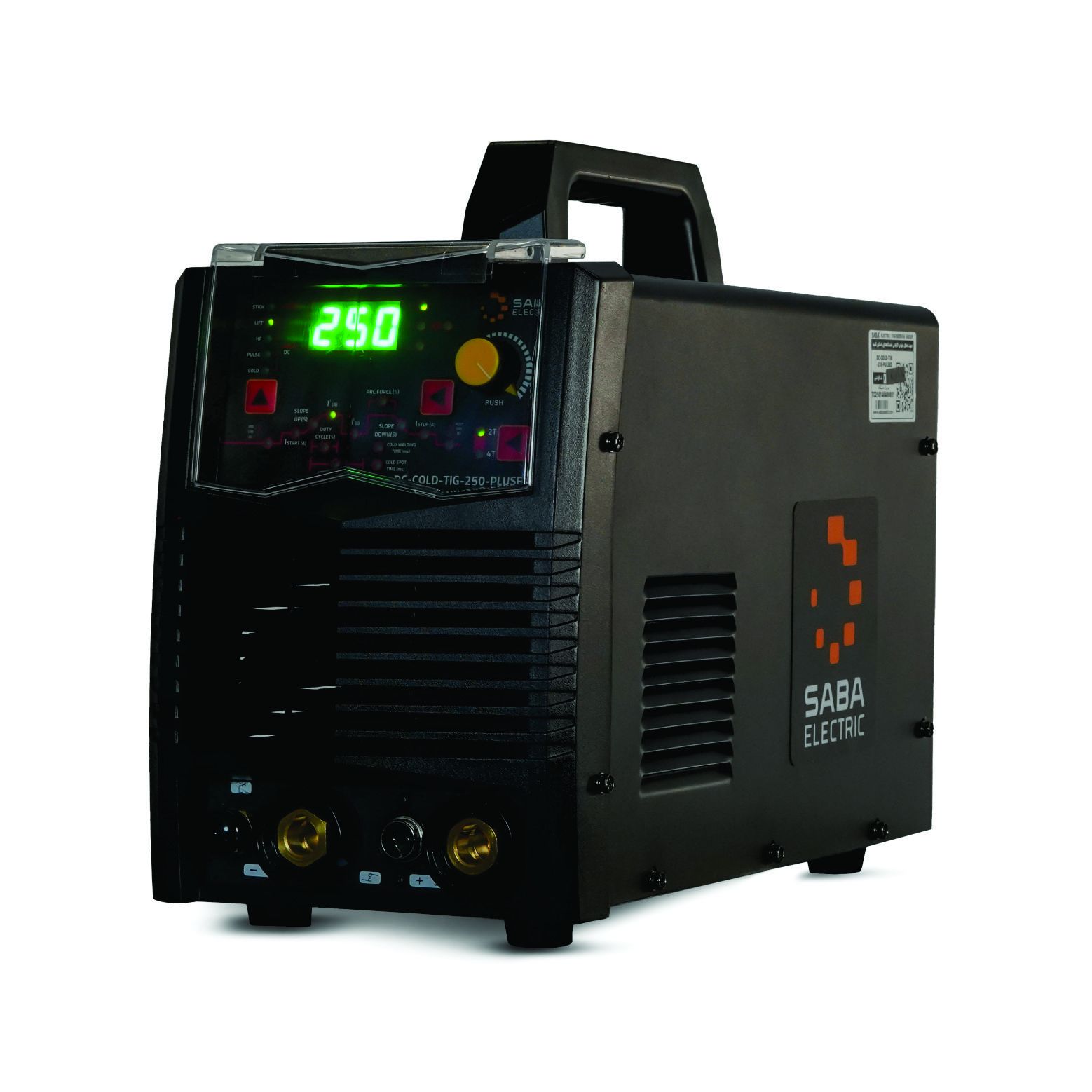 تیگ DC پالسی 250 آمپر هواخنک صبا الکتریک مدل DC COLD TIG 250 PULSED